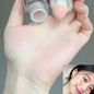 Blushimmer HERORANGE liquid blush in a natural, low-saturation matte finish enhancing a soft, natural complexion.