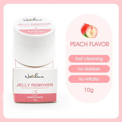 Blushimmer NATUHANA eyelash extension glue remover gel in a small container, designed for gentle, non-irritating lash adhesive removal.