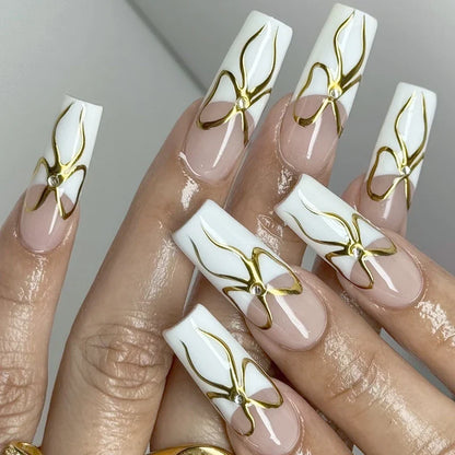 Blushimmer 5ML gold and silver metallic gel polish with chrome mirror finish for French nails, UV and LED semi-permanent nail art.