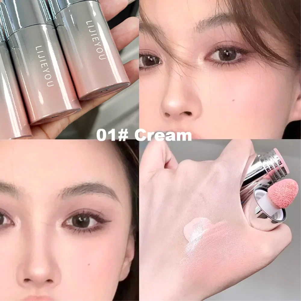 Blushimmer Vitality Liquid Blush and Lip Tint in water glow shade, moisturizing, long-lasting, easy to blend, for lips and cheeks.