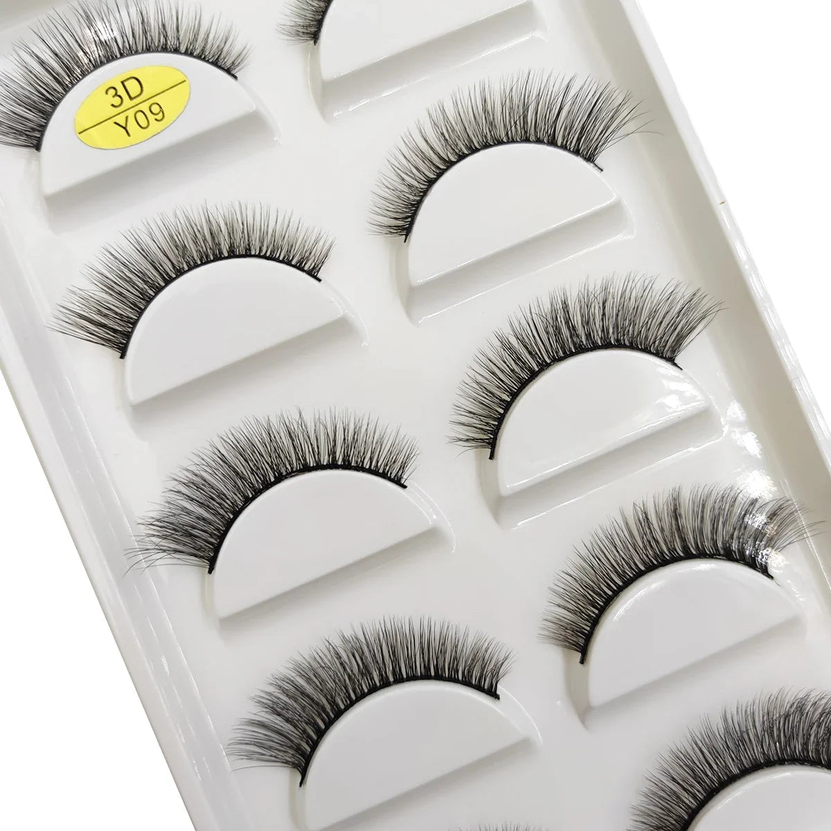 Set of 5 Blushimmer 3D Mink False Eyelashes in soft wispy and fluffy styles for natural, glamorous eye makeup looks.