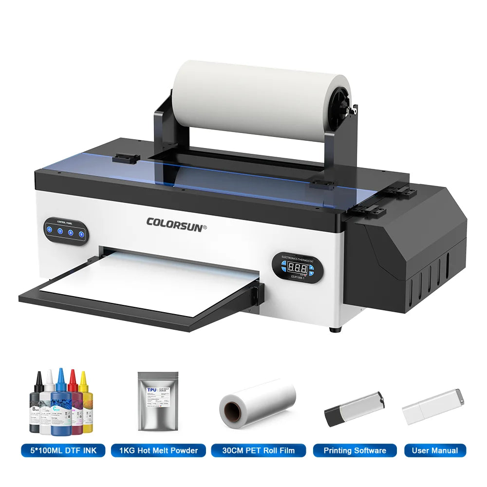 Colorsun A3 DTF Printer For Epson R1390 Impresora A3 DTF Direct to Film Printer Machine For T-Shirt Hoodies Bags A3 DTF