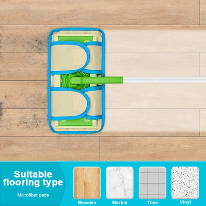 1/2PCS Mop Pad for Swiffer Sweeper Microfiber Floor Washable Reusable Mop Cloths Wet and Dry Flip Mop Cleaning Tools