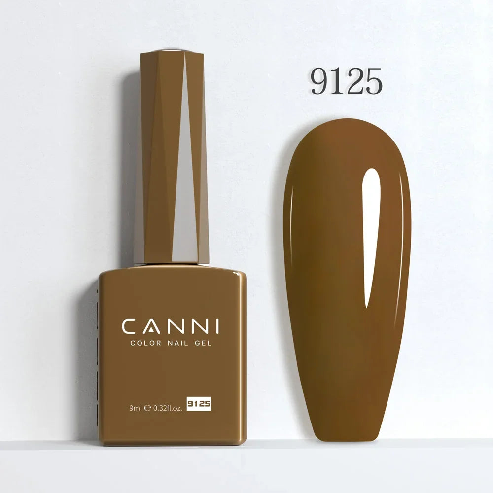 Blushimmer CANNI Hema Free Nail Gel Polish Fall Collection with semi-permanent diamond long wear top coat in vibrant red and nude jelly shades.