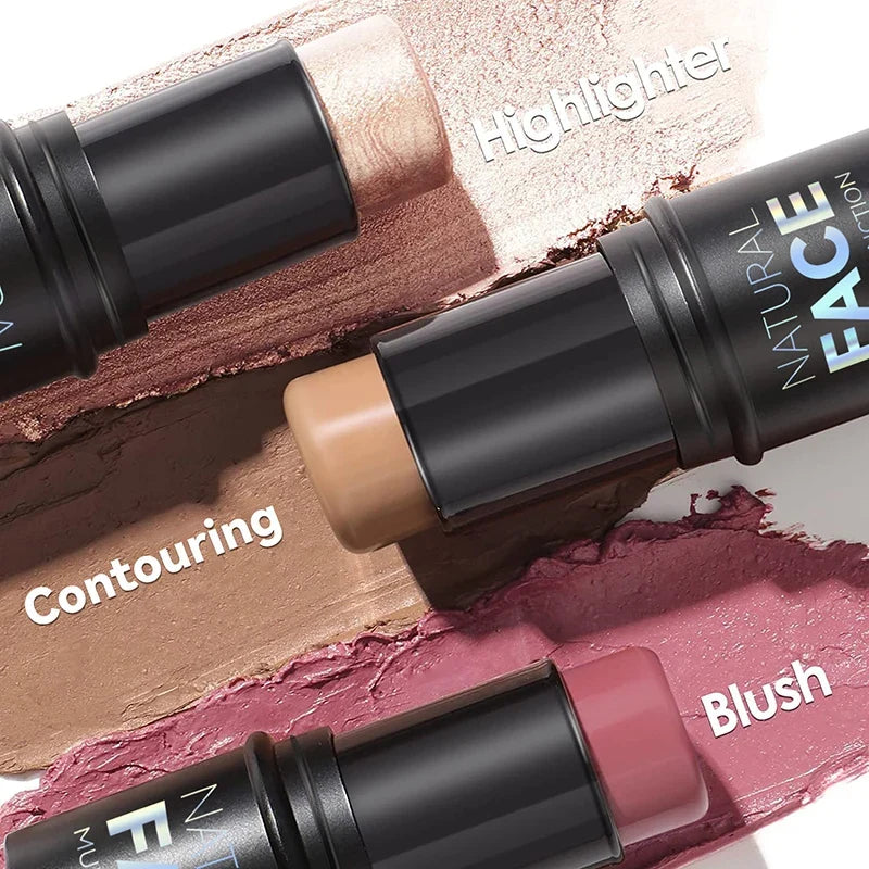 Blushimmer Face Pearl Stone Highlighter Stick for contour, brightening, and cheek shading in a sleek cosmetic design.