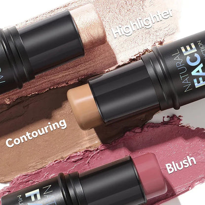 Blushimmer Face Pearl Stone Highlighter Stick for contour, brightening, and cheek shading in a sleek cosmetic design.