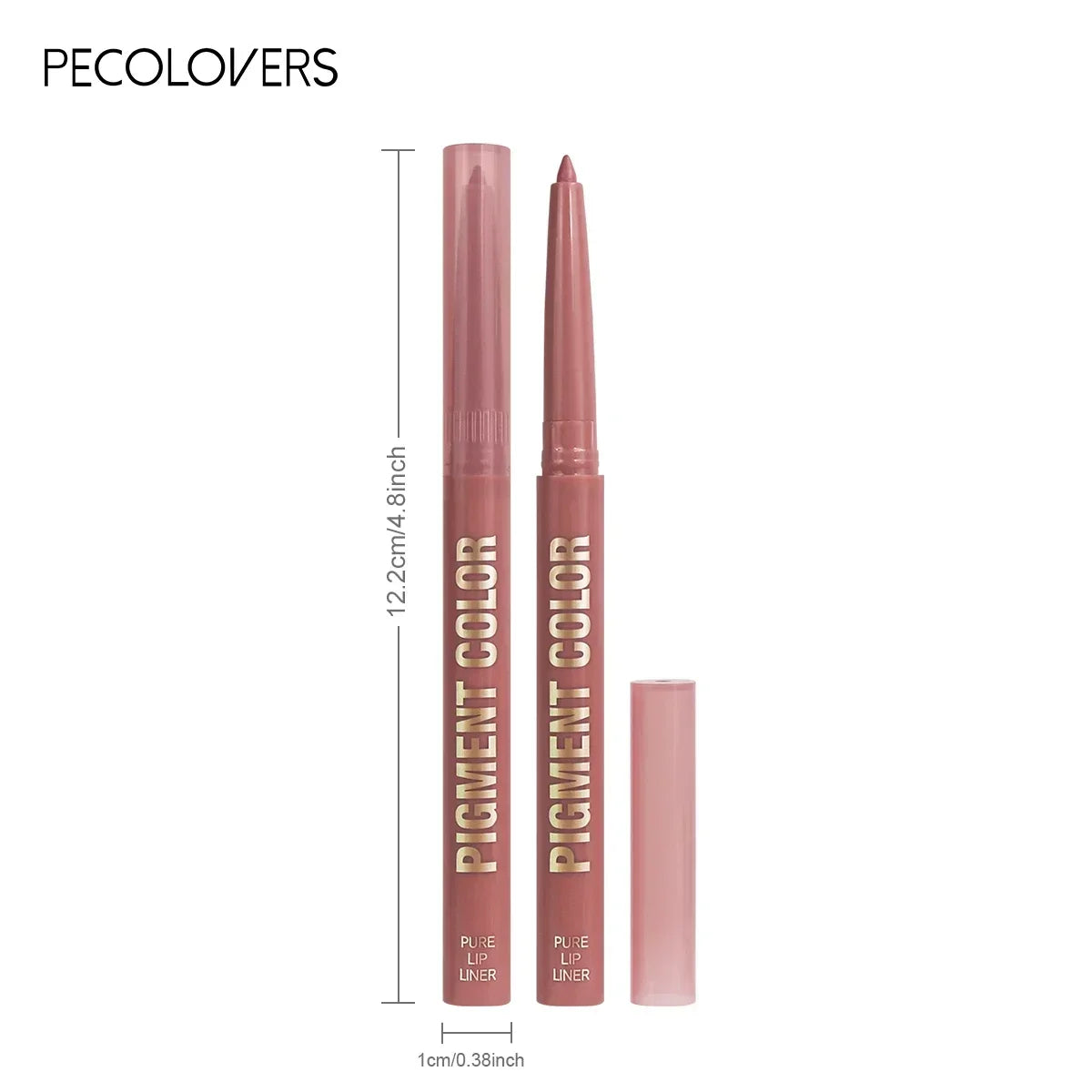 Blushimmer matte lip liner pen with waterproof, long-lasting formula, easy glide, moisturizing, suitable for all skin types.