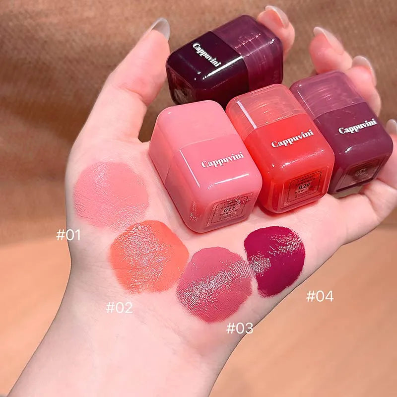 Blushimmer Cappuvini Mini Moisturizing Liquid Blush in energetic pink, Korean-style long-lasting cheek rouge, easy to apply.