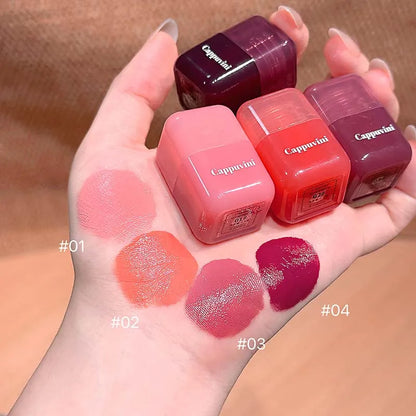 Blushimmer Cappuvini Mini Moisturizing Liquid Blush in energetic pink, Korean-style long-lasting cheek rouge, easy to apply.