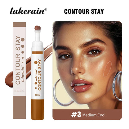 Blushimmer 6-color moisturizing liquid contour and bronzer set with waterproof lightweight 3D concealer for face contouring and nourishing makeup.