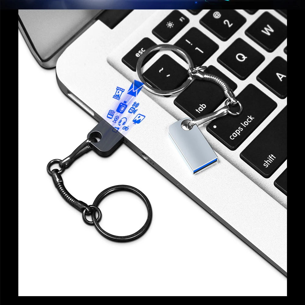 Super Mini Pendrive USB 3.0 Metal 128GB USB Flash Drive 512GB Pen Drive Waterproof Memoria Storage U Disk Flash Memory Stick 2TB