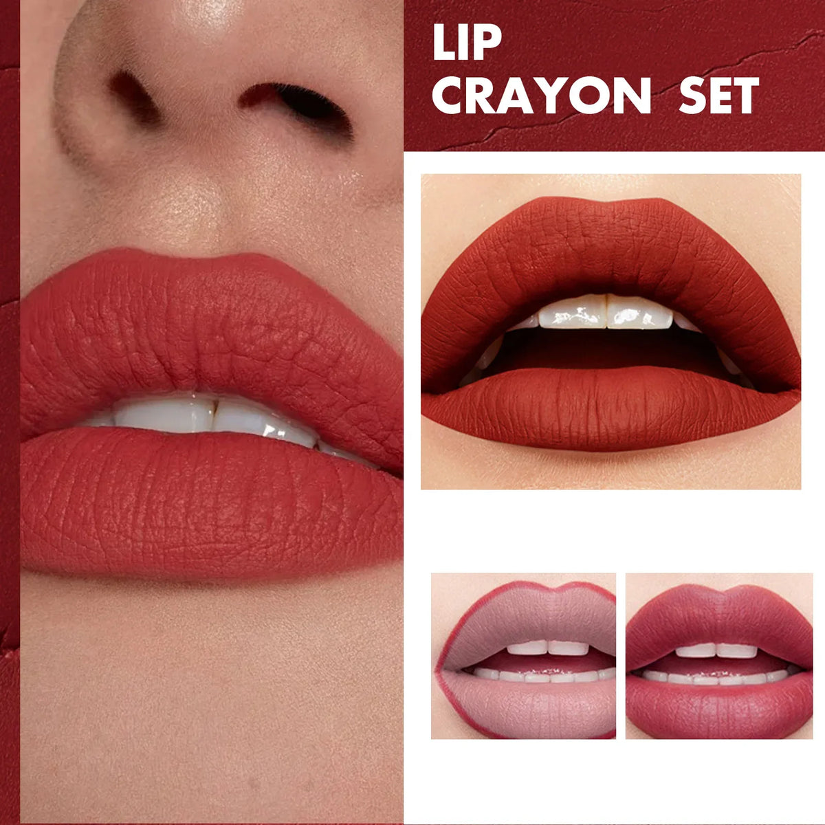 Blushimmer waterproof matte lip liner with soft, blendable texture, precise contours, long-lasting, weightless for defined lips.