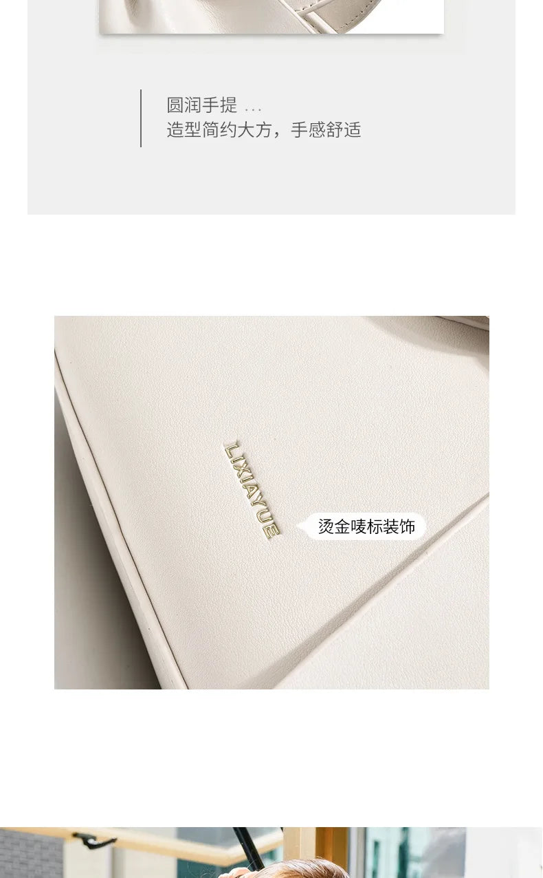 Fashion Casual Handbags For Women Cute Bow Black White Blue Kahki PU Handbags Trendy Daily Shoulder Underarm Bags bolsa feminina