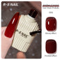 Blushimmer RSNAIL 10g jelly amber gel nail polish in crystal brown, showcasing translucent, glossy UV gel nail art.