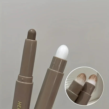 Highlighting & Bronzer Stick: Long Lasting Corrector with Brush, Brightening Concealer Pen, Nose Shadow, and Contouring