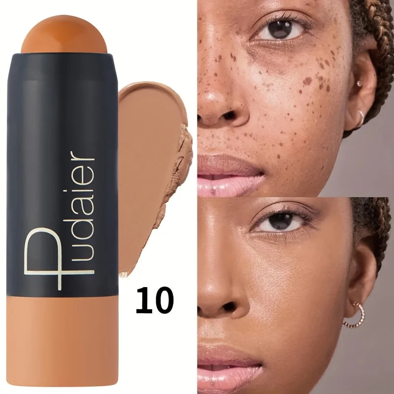 Blushimmer waterproof foundation and concealer stick with natural finish, long-lasting, sweatproof, and easy to apply for flawless skin.