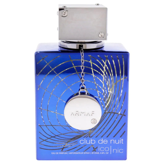 Blushimmer Armaf Club de Nuit Blue Signature men's eau de toilette spray, 3.6oz, featuring sleek blue bottle design.
