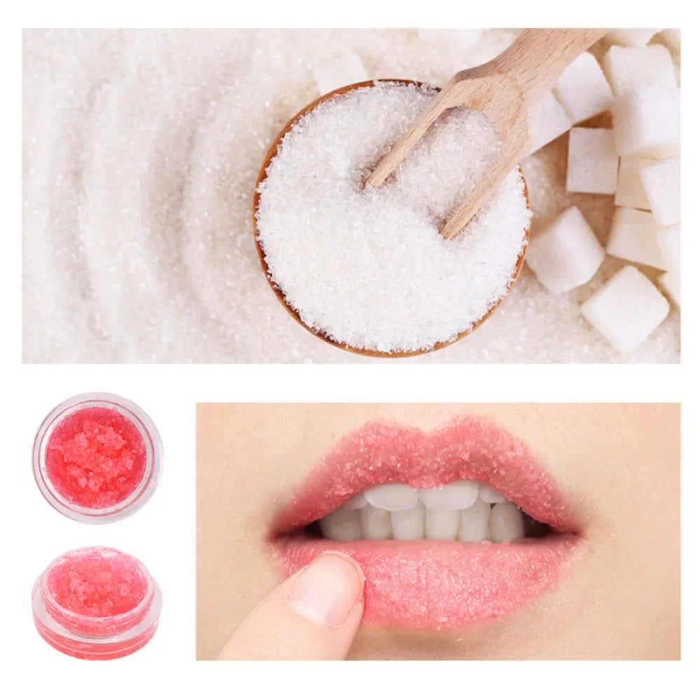 Blushimmer vegan fruit lip scrub and moisturizer in a 2-in-1 lipstick tube, featuring sugar lip scrub with custom logo design