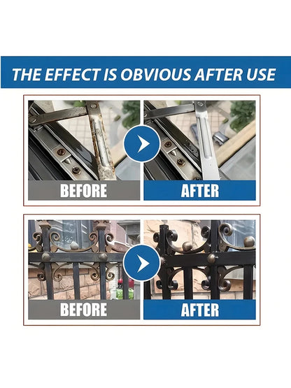 Powerful Rust Remover Spray Strong Penetration Multi Purpose For Auto Parts Metal Tools Household Rust Cleaning Effective Repair
