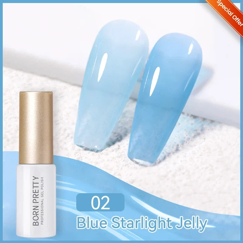 Silver carat glitter gel nail polish by Blushimmer with reflective sparkle, ultra-shine finish, ideal for UV soak-off nail art.