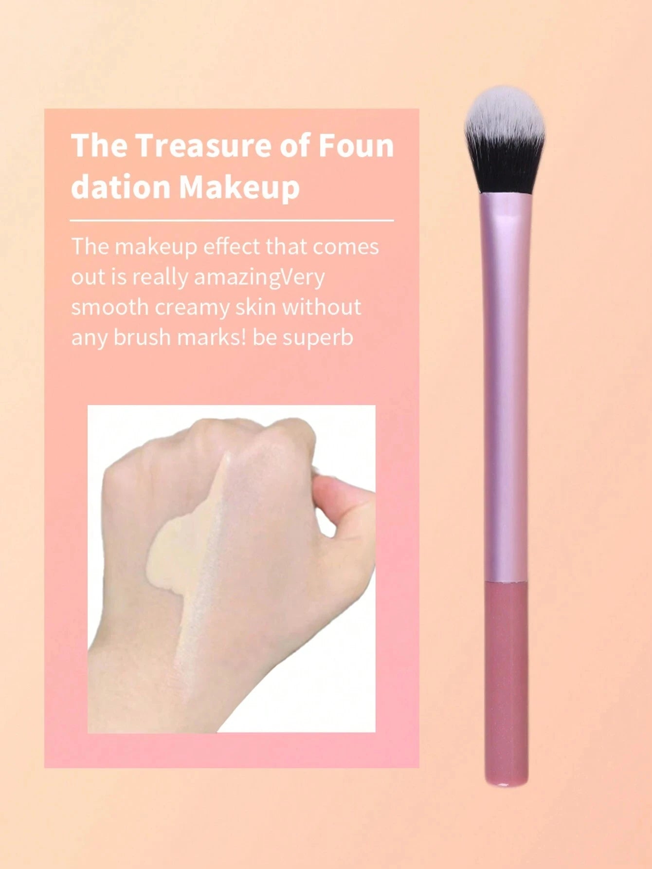 1pc Pink Eyeshadow Brush, Makeup Brush For Flat And Blending, Soft Bristles Won't Irritate Eyelids,Eyebrow Brush,Eyeshadow Brush