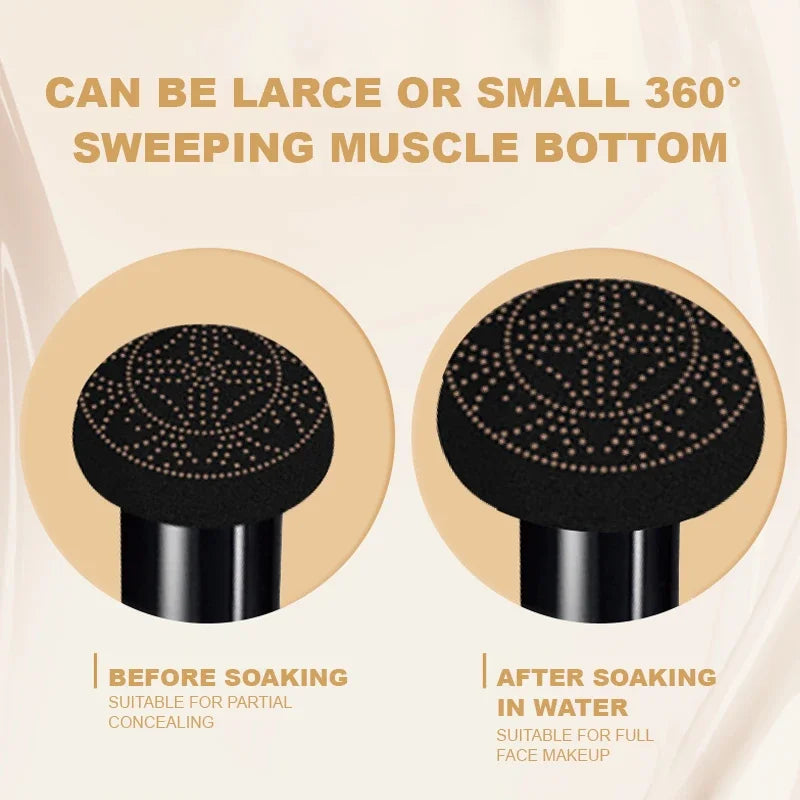 Blushimmer Ocheal BB Cream Air Cushion Compact with mushroom head puff for face makeup and concealer application