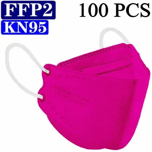 KN95 FFP2 CE 15 Color Wholesale Fish Mask  Hygienic Mascarillas Protective Respirator Anti-Fog Adult FPP2 Reusable Masques