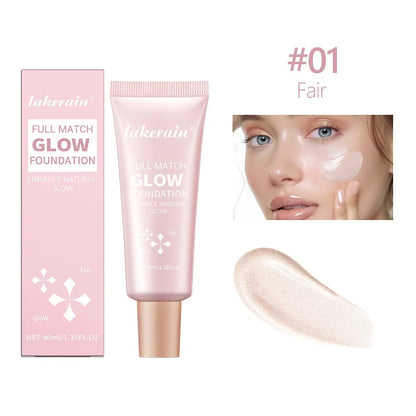 Natural Glow Enhancer Foundation Glowing Moisturizing Lightweight base Multi-purpose Face Body Glitter Cream Bronzer For Paris