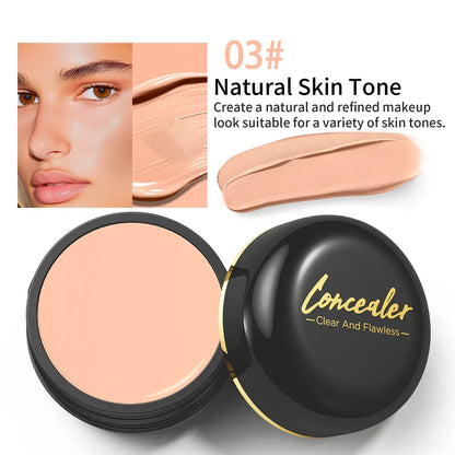 Blushimmer full coverage waterproof concealer in natural matte finish, hides tattoos, scars, and blemishes on all skin tones.