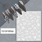 Black and white nail art stickers featuring sexy woman designs for press-on nails and decorative nail wraps by Blushimmer.