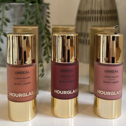 Blushimmer Lasting Natural Liquid Blush in 6 matte colors, multifunctional rouge stick with hourglass design, vivid and smooth finish.