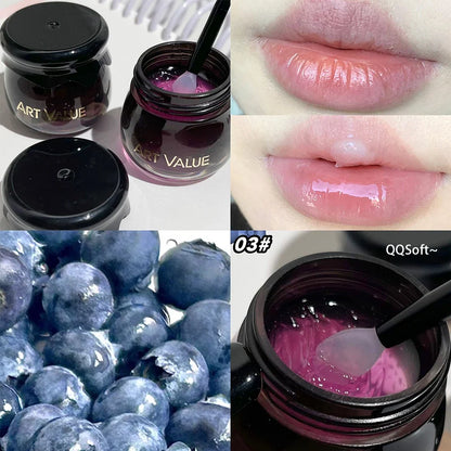 Blushimmer lip care mask for sleeping and day, moisturizing and hydrating nourishing lip balm to repair and fade lip lines.
