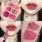Blushimmer CACE Double Head Lip Gloss with sexy red water gloss and matte lipstick, waterproof Korean lip makeup with mirror.