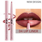 Blushimmer waterproof matte lip liner in sexy red shade, contouring lips with natural color and hydrating lip makeup.