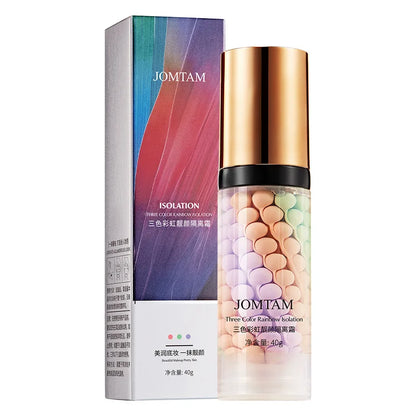 Blushimmer face makeup primer with tri-color cream contour, waterproof foundation, and natural makeup base in 40g jar.