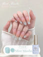 MIANEL 12ml Emperor Green Cat Eye Gel Nail Polish by Blushimmer, showcasing vibrant green nails with a cat eye effect, suitable for salons.
