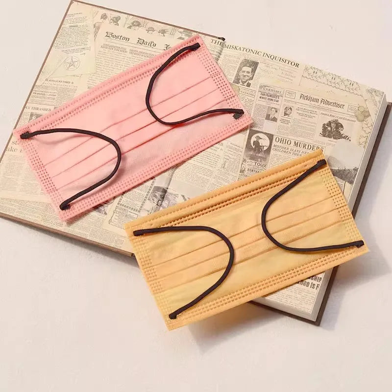 200Pcs Thickened Sakura Pink 4-Layer Disposable Face Masks - 200/100/50/10 Pieces with Elastic Band and Adjustable Nose Clip, Suitable for Parties, Travel, Outdoor Activities, Casual Wearers, Fashion Enthusiasts, Ideal