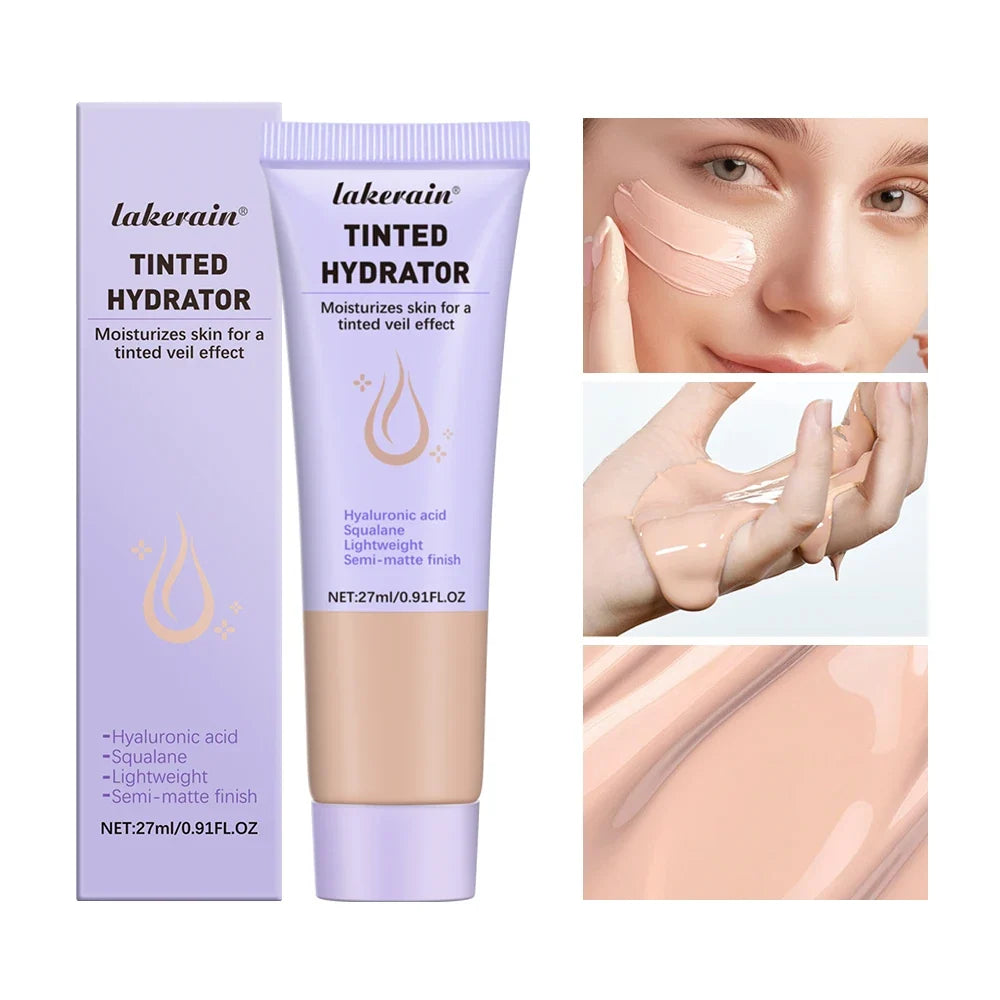 High Coverage CC cream Foundation Tinted Hydrator Matte Finish Light Oil-Free Moisturizing Makeup Hyaluronic Acid Sheer