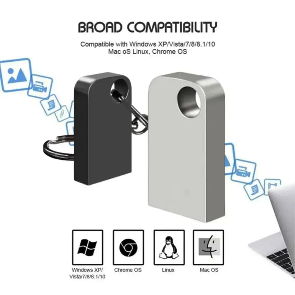 Super Mini Pendrive USB 3.0 Metal 128GB USB Flash Drive 512GB Pen Drive Waterproof Memoria Storage U Disk Flash Memory Stick 2TB