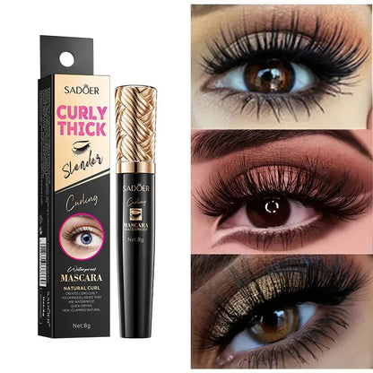5D Silk Fiber Waterproof Mascara - Black Lengthening & Volumizing