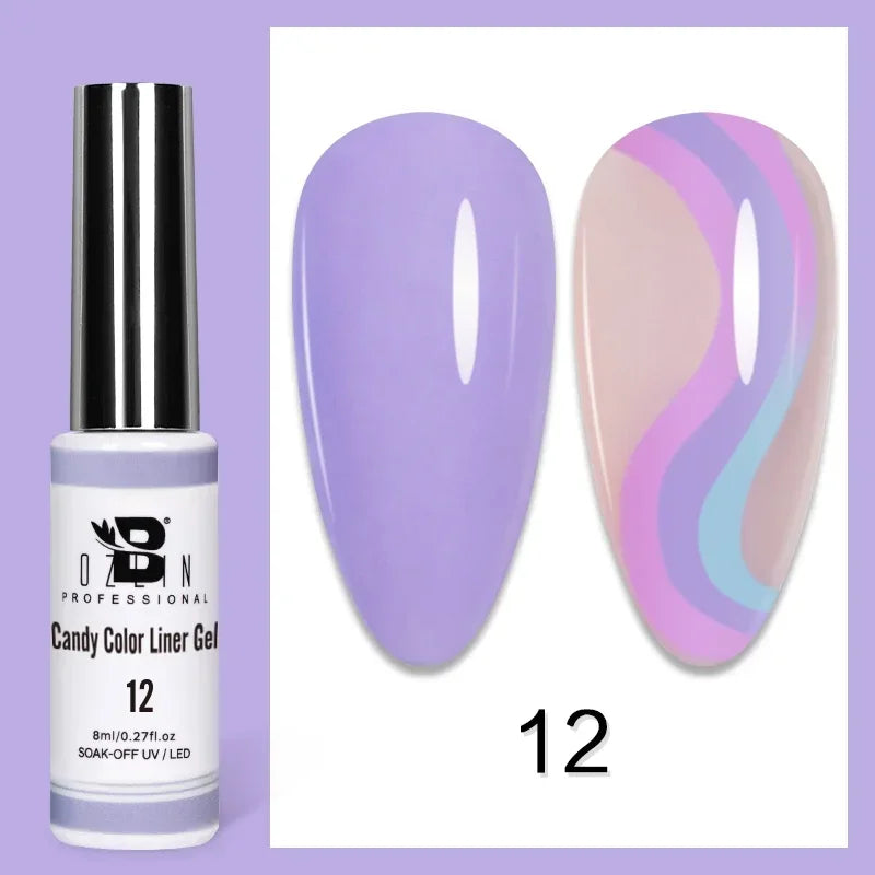 Blushimmer 5ML gold and silver metallic gel polish with chrome mirror finish, semi-permanent UV LED nail gel for French and metallic nail designs