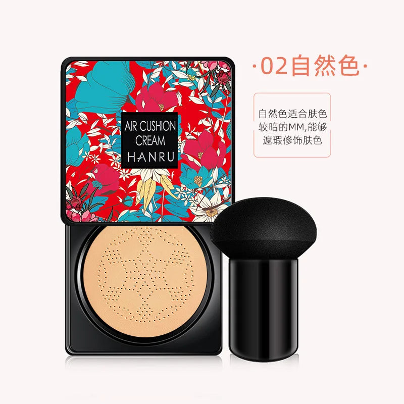 Blushimmer Mushroom Air Cushion BB cream and concealer with moisturizing, foundation fluid, and CC cream for all skin types.