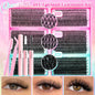 DIY Lash Extension Kit Clusters Individual Eyelashes Kit 9-16mm with Bond and Seal Wispy Natural Mange Lashes