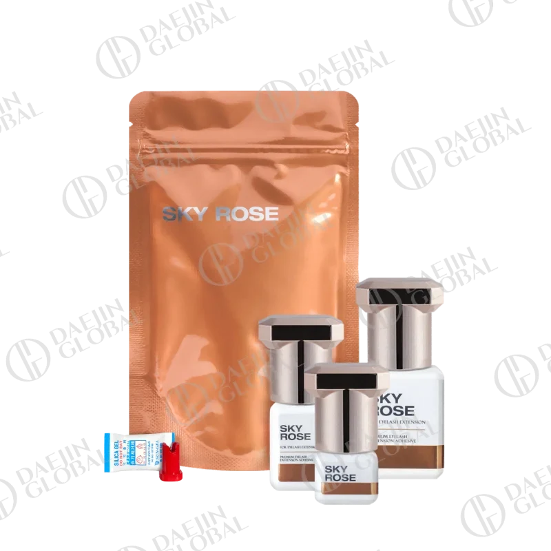 Blushimmer Korea Sky Glue for eyelash extensions, black lash adhesive in 5ml bottle, fast-drying, low irritation, powerful lash glue
