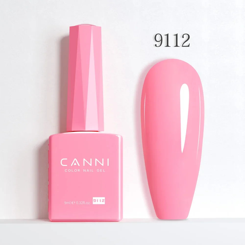 Blushimmer CANNI Hema Free Nail Gel Polish Fall Color Collection with semi-permanent long-wear top coat in vibrant red and jelly nude shades