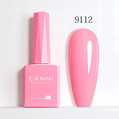 Blushimmer CANNI Hema Free Nail Gel Polish Fall Color Collection with semi-permanent long-wear top coat in vibrant red and jelly nude shades