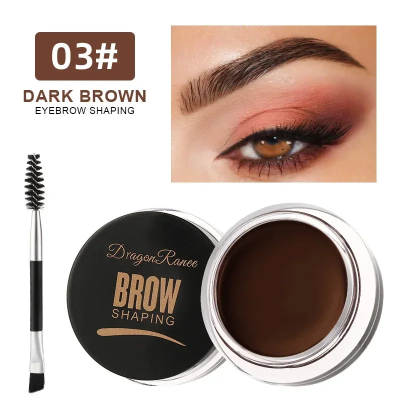 3D Wild Eyebrow Tint Cream by Blushimmer, waterproof matte brown black gel for natural, defined eyebrows.