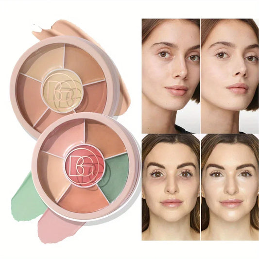 Blushimmer Beauty Glazed Concealer Cream with three color correction shades for full coverage, waterproof, and brightening.