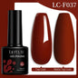 Colorful LILYCUTE gel nail polish in 7ml bottles with 129 shades, long-lasting UV gel varnish for professional manicure and nail art.