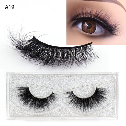 Blushimmer LEHUAMAO 5D Mink Hair False Eyelashes with wispy, cross, fluffy design for natural, dramatic eye enhancement.